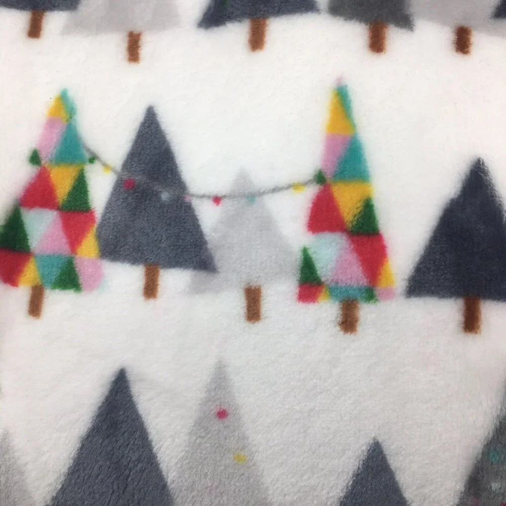 NEW Berkshire Christmas Tree Lights Throw Blanket Microfleece 50x70